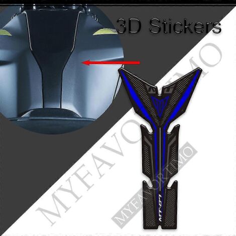 Protections de réservoir de moto (autocollants) pour Yamaha MT-07, MT-07 SP, MT-07 (kit de protection pour réservoir d'essence et d'huile, genoux, modèles 2018, 2019 et 2020) - MT076