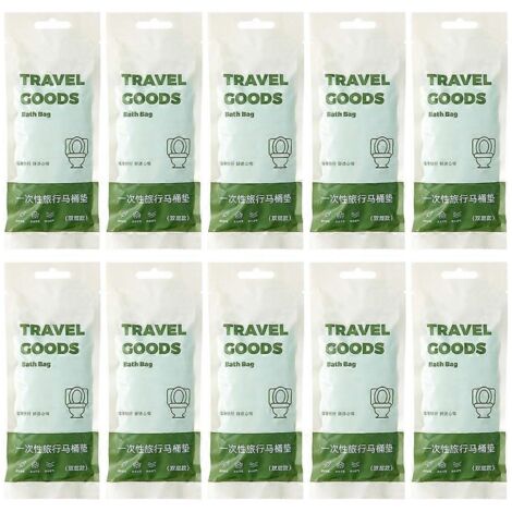 Protections de Siège de Toilette 10 Pièces - Couvre-Siège Hygénique et Jetable
