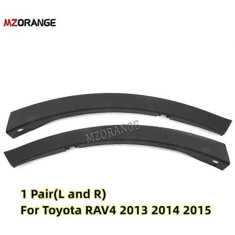 Protections d'extrémité de pare-chocs avant et de jantes pour Toyota Rav4 2013-2018 (G et D) - Moulures d'ailes - 13-15