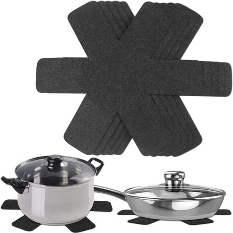 Protections empilables pour casseroles et poêles - lot de 5 protège-casseroles en feutre de 38 cm - pour poêles, casseroles et bols