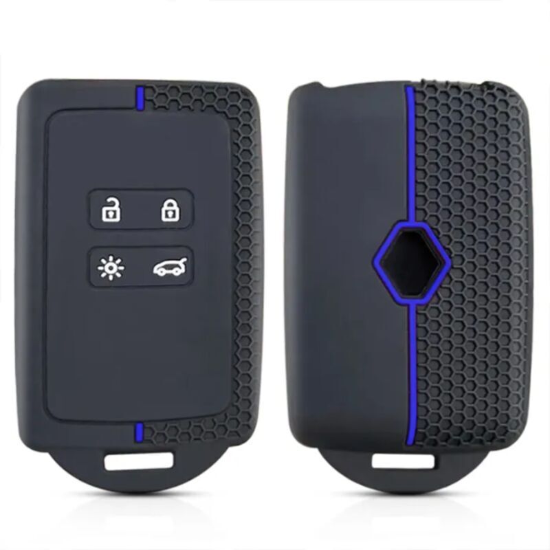 Protective case for Renault keys and cards, compatible with Clio 4, 5, Austral, Arkana, Captur, Megane, Zoe, and Koleos models