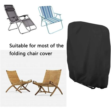 Protective cover for folding chair ， Weather protection Garden furniture Protective cover ， Relax lounge chair cover in waterproof, windproof and UV 210D Oxford fabric SOEKAVIA