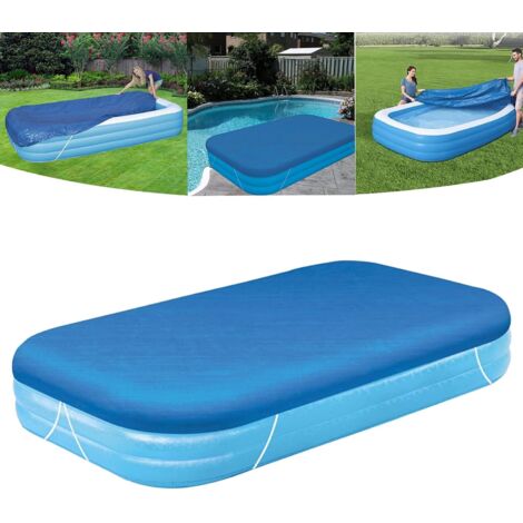 Protective Cover for Rectangular Tubular Swimming Pool, Rectangular Swimming Pool Cover for Rectangular Swimming Pool, Cover for Rectangular Above Ground Swimming Pool (305 183cm)