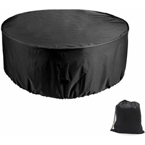 Protective Cover for Round Table and 6 Seater Furniture Cover Chair Patio Garden Terrace 1.1 x 2.3m