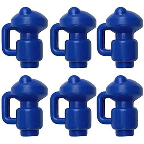 Protective End Caps Trampoline Caps 6 Pieces Pole Caps for Trampoline Net Pegs Ø 3.2 MM, Particularly Robust Weatherproof End Caps, Jumping Post Caps-Poles Jumping Lit Board Pole Cap