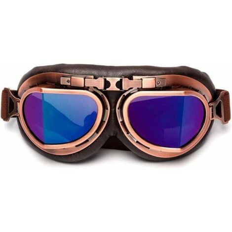 Protective goggles for motorcycle/aviator pilot, tinted lenses
