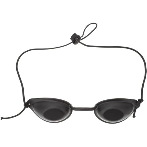 Protective Goggles Safety Glasses for IPL UV and Infrared Phototherapy Patients (Black)