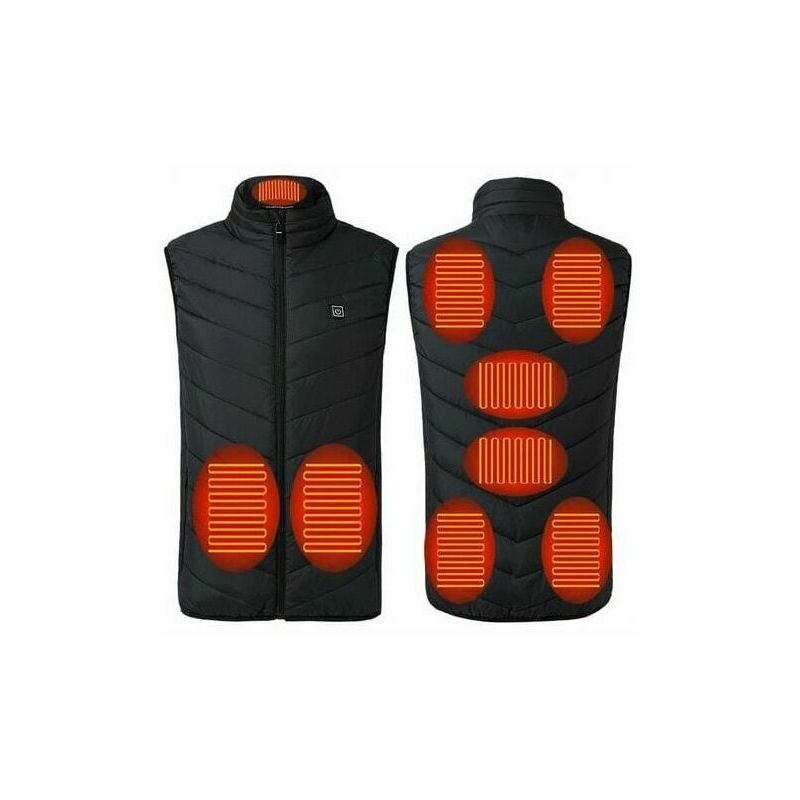 Protective jacket and vest,Heated Vest for Men and Women - usb Rechargeable Electric Heated Vest - Washable Warm Jacket with 3 Optional