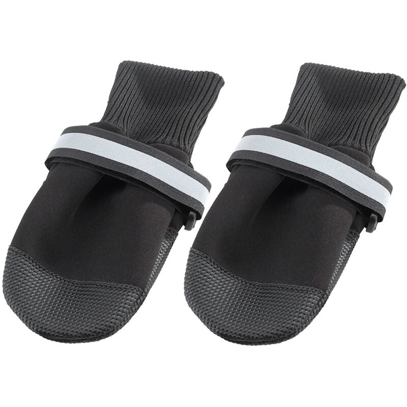 Ferplast PROTECTIVE SHOES Chaussons de protection pour chiens. Variante S - Misure: 6 x 7 x h 8 cm - Noir