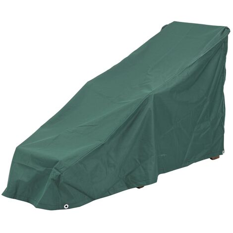 main image of "Protective Steamer Sun Lounger Cover Fully Waterproof Weatherproof Dark Green"