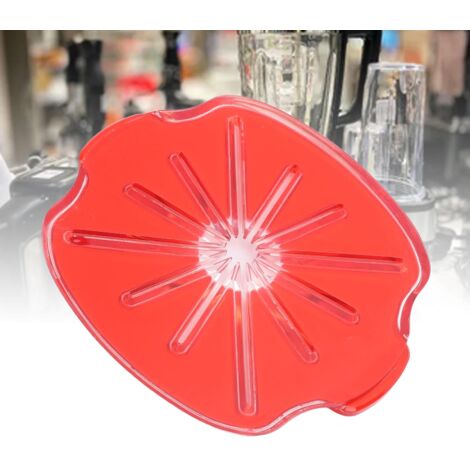 Protector antisalpicaduras para mezcladores multifunción de 6 barras, compatible con mezcladores verticales, ABS-TPR rojo.