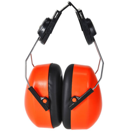 Protector auditivo Endurance Clip-On de alta visibilidad PS47 Naranja