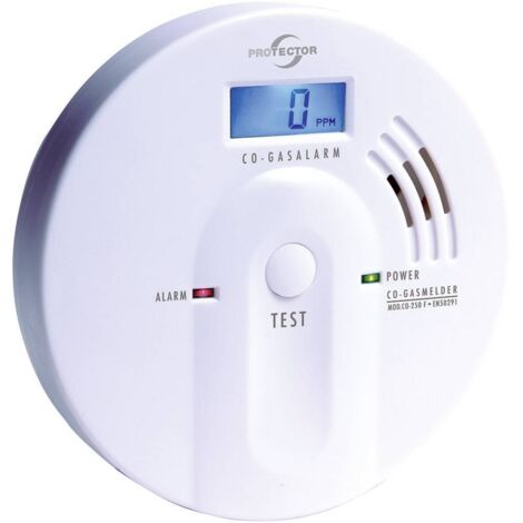 Protector CO-250 F détecteur de monoxyde de carbone blanc