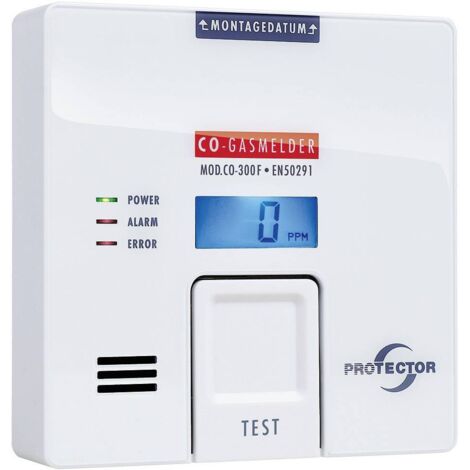Protector CO-300F Détecteur de monoxyde de carbone à pile(s) Gaz détecté monoxyde de carbone Y207161