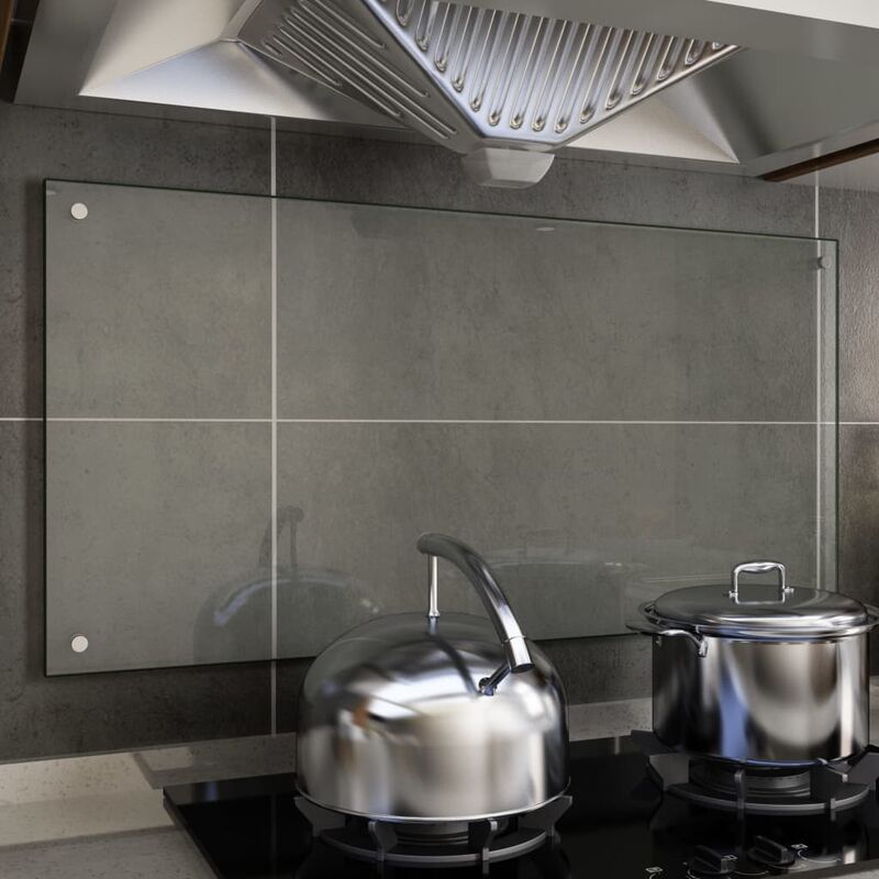 

Protector contra salpicaduras cocina vidrio templado 100x50 cm