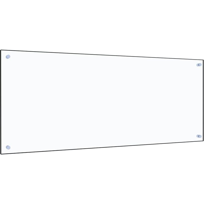 

Protector contra salpicaduras cocina vidrio templado 120x50 cm - Transparente - Vidaxl