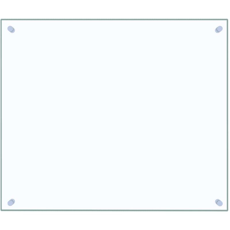 

Protector contra salpicaduras cocina vidrio templado 70x60 cm - Transparente - Vidaxl