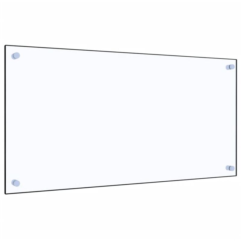 

Protector contra salpicaduras cocina vidrio templado 80x40 cm - Transparente