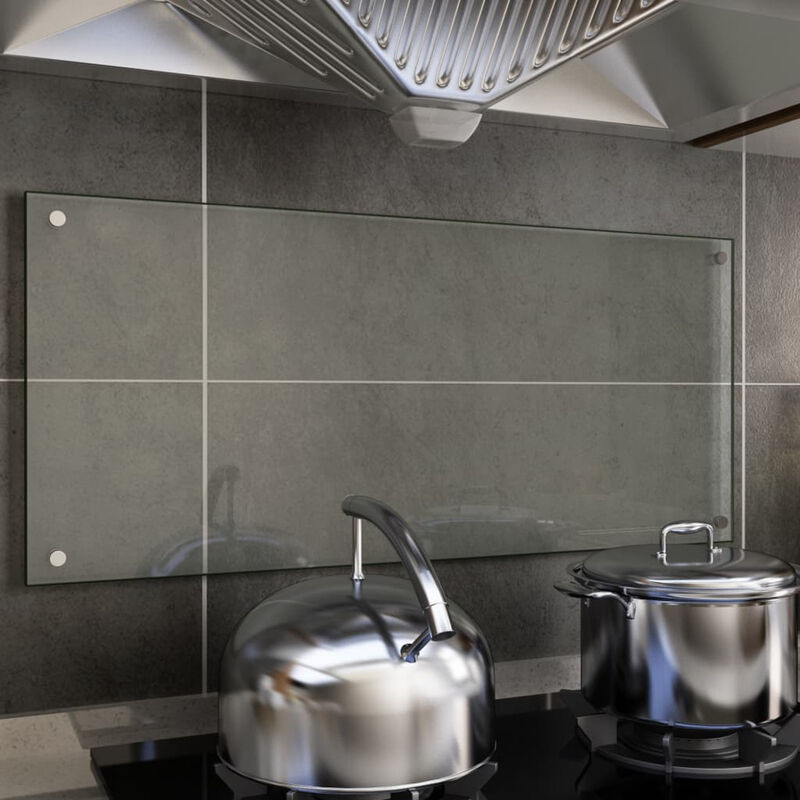 

Protector contra salpicaduras cocina vidrio templado 90x40 cm
