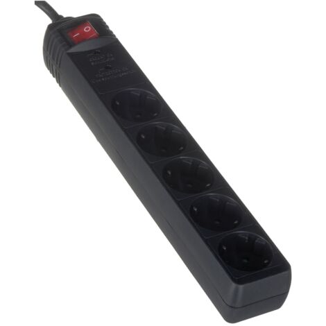 PROTECTOR CONTRA SOBRETENSIONES GEMBIRD 5 ENCHUFES 4 5 M NEGRO