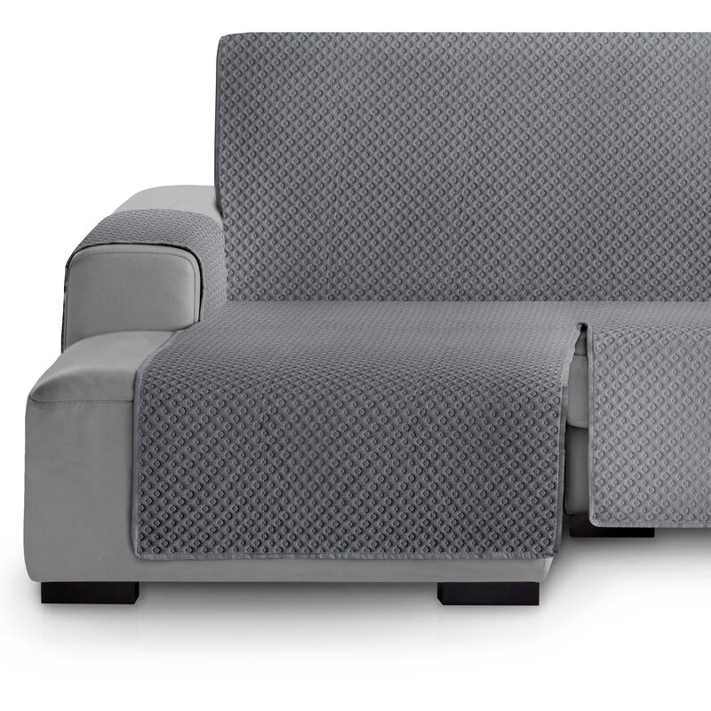 

Protector Cubre Sof� Acolchado Circulos Vipalia Chaise Longue Izquierda 240 cm Gris