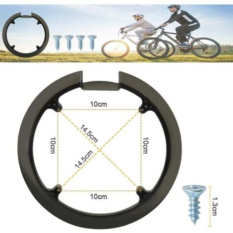 Protector de cadena de bicicleta, cubierta de cadena de bicicleta con 4 tornillos