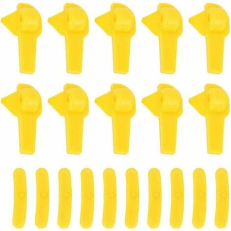 Protector de cambiador de neumáticos, 20 piezas, inserto de pato para montaje de cambiador de neumáticos, cabezal protector de llanta, herramientas de reparación de ruedas de neumáticos, amarillo