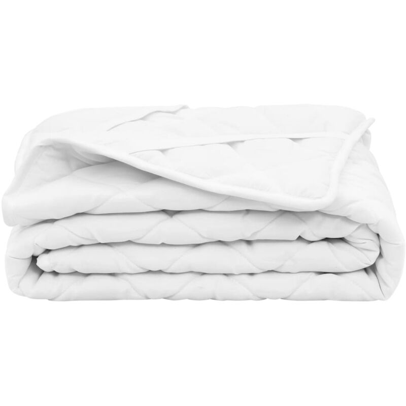 

Protector de colchon acolchado ligero blanco 90x200 cm