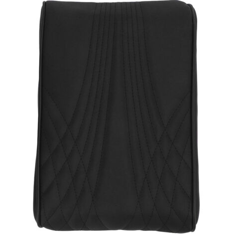 [Protector de consola central] Microfibra de piel sintética con acolchado de espuma viscoelástica, tamaño 330 x 210 x 50 mm, antibacteriano, para SUV/camionetas, negro