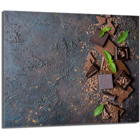 Protector de cristal para encimera 60x52 Chocolate
