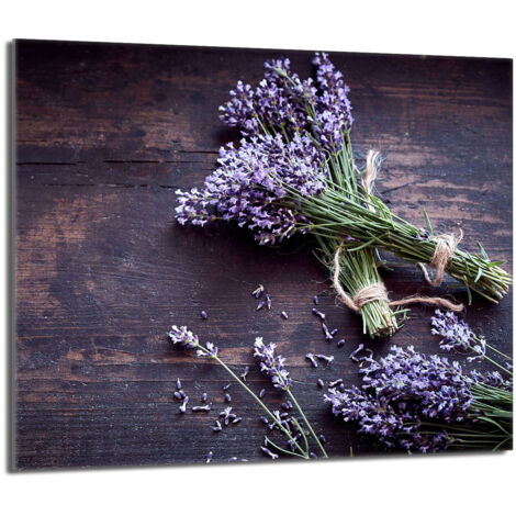 Protector de cristal para encimera 60x52 Lavanda