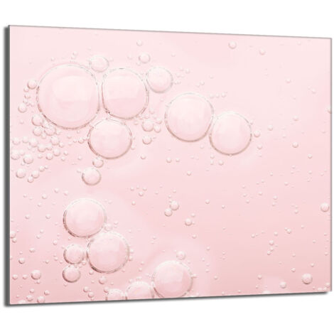 Protector de cristal para encimera 60x52 Rosa