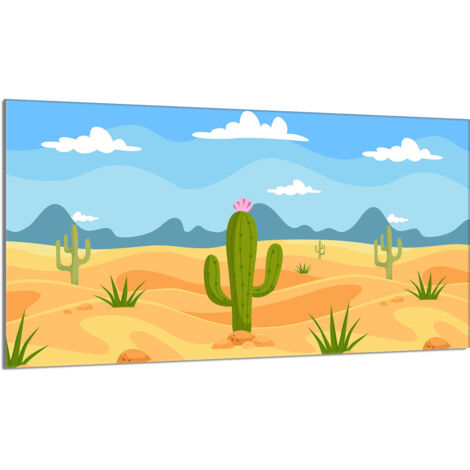 Protector de cristal para encimera 90x52 Cactus