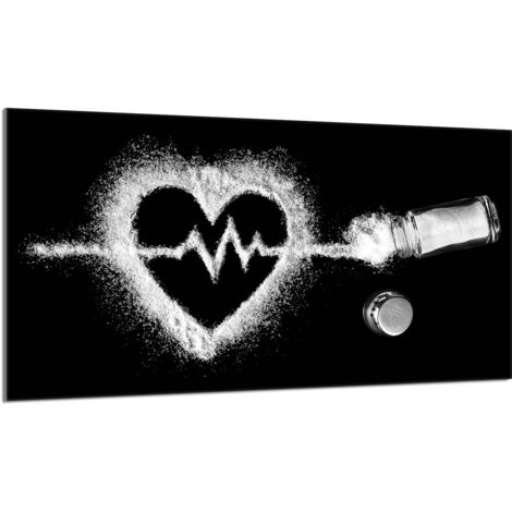 Protector de cristal para encimera 90x52 Corazón