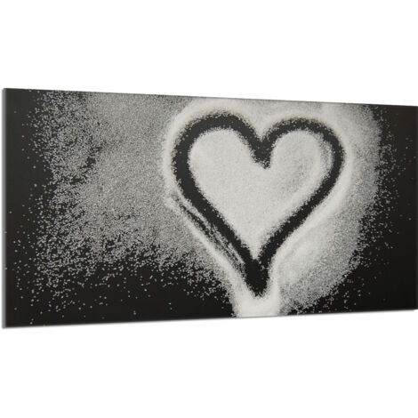 Protector de cristal para encimera 90x52 Corazón