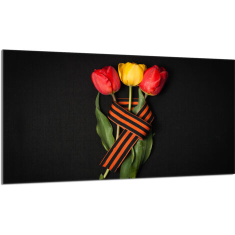 Protector de cristal para encimera 90x52 Rosas