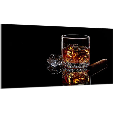 Protector de cristal para encimera 90x52 Whisky