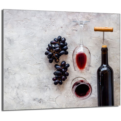 Protector de cristal para encimera de cocina 60x52 Vino