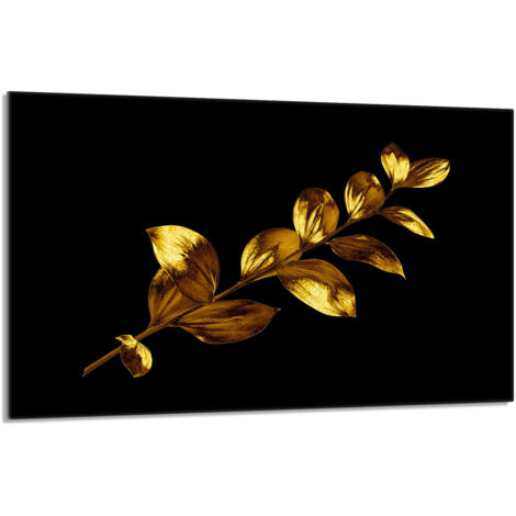 Protector de cristal para encimera de cocina 80x52 Dorado