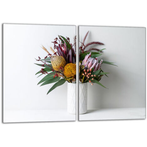 Protector de cristal para estufa 2x40x52 Flores