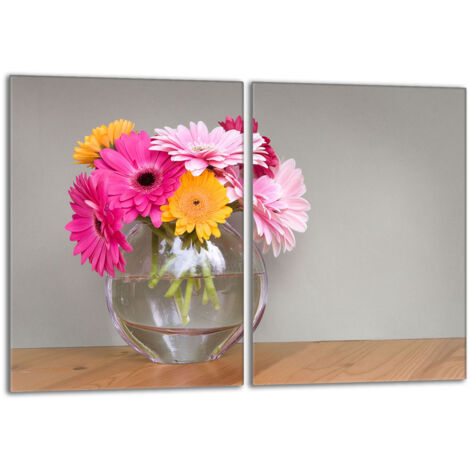 Protector de cristal para estufa 2x40x52 Flores