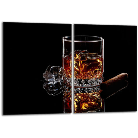 Protector de cristal para estufa 2x40x52 Whisky