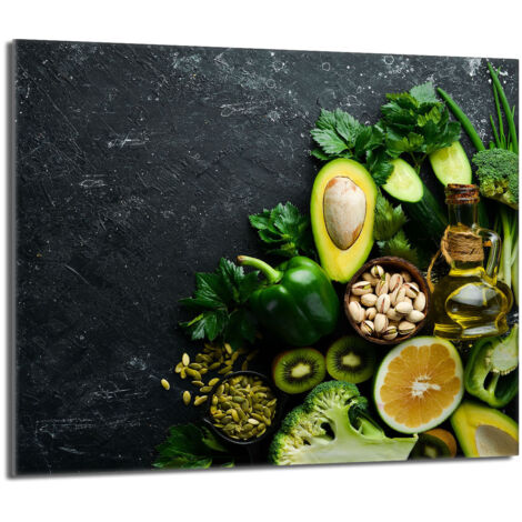 Protector de cristal para estufa 60x52 Aguacate