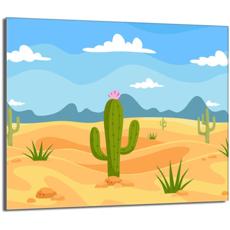 Protector de cristal para estufa 60x52 Cactus