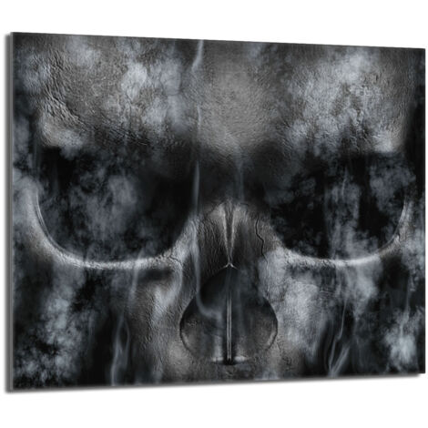 Protector de cristal para estufa 60x52 Cráneo