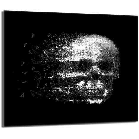 Protector de cristal para estufa 60x52 Cráneo