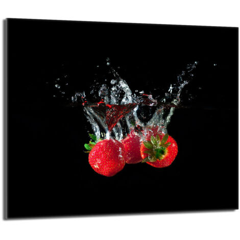 Protector de cristal para estufa 60x52 Fresas