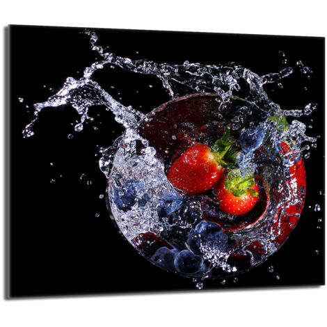 Protector de cristal para estufa 60x52 Fresas
