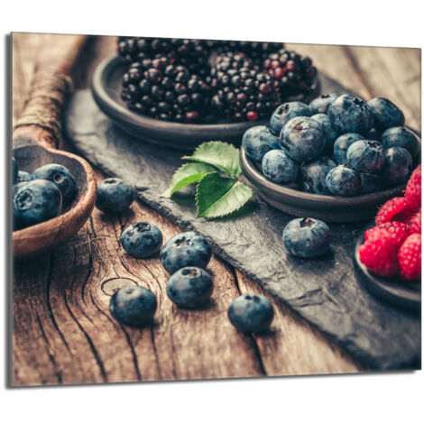 Protector de cristal para estufa 60x52 Fruta