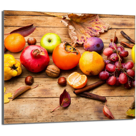 Protector de cristal para estufa 60x52 Fruta
